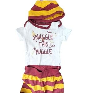 Harry Potter 3 Piece Baby Set Size 6 Months